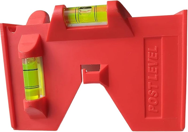 Post Leveler Tool with 3 Bubble Vials and Hooks on Both Sides for Pipe Leveling - Image 4